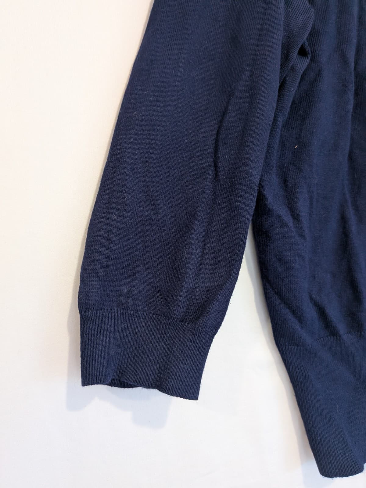 Review Cardigan Size AUS 16 US 12 Navy Lace Knit Cardigan Workwear Office — photo 6 of 12