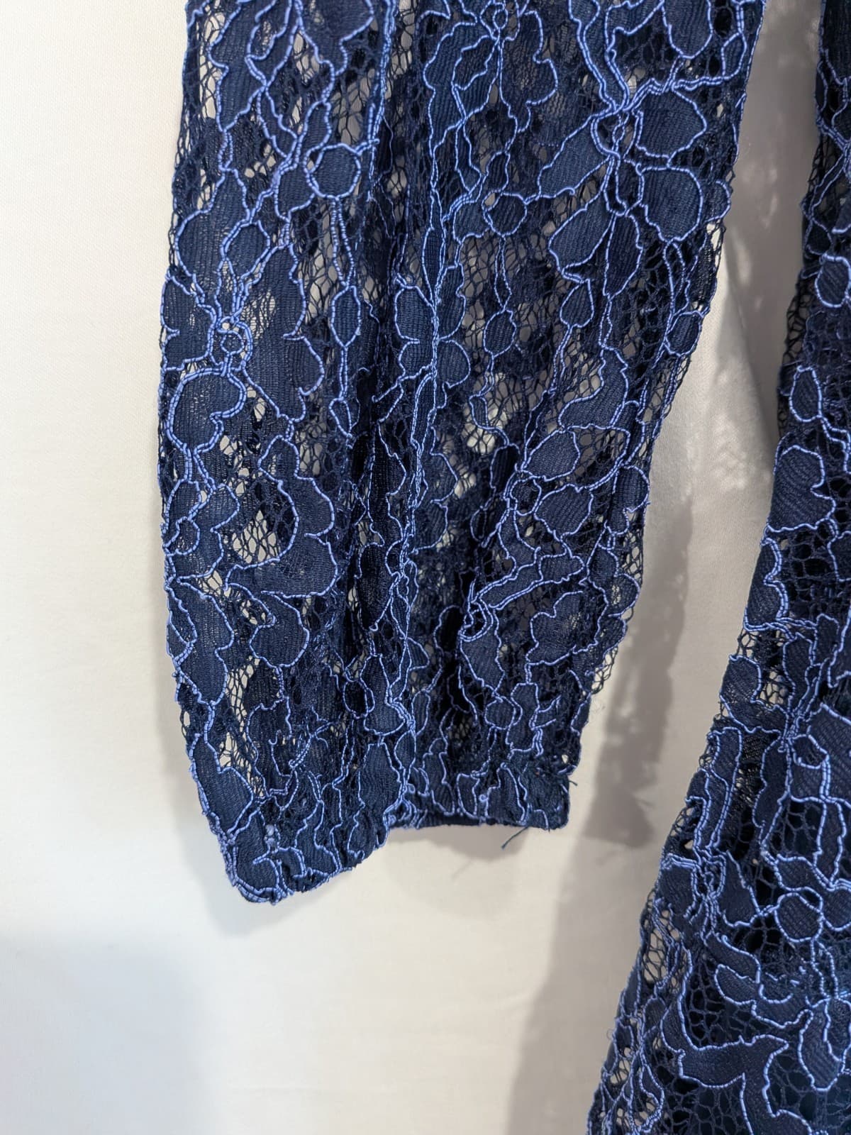 Bardot Junior Girls Lace Dress Size 7 Navy Blue Party Wedding Flower Girl — photo 3 of 9