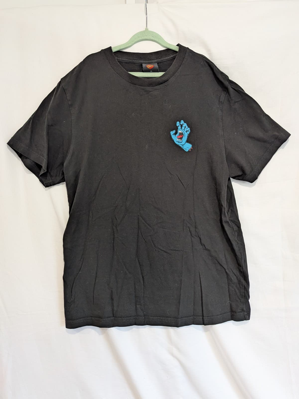 Santa Cruz Kids Tee Black Screaming Hand Graphic Skate Streetwear Youth Size 14 — photo 2 of 8