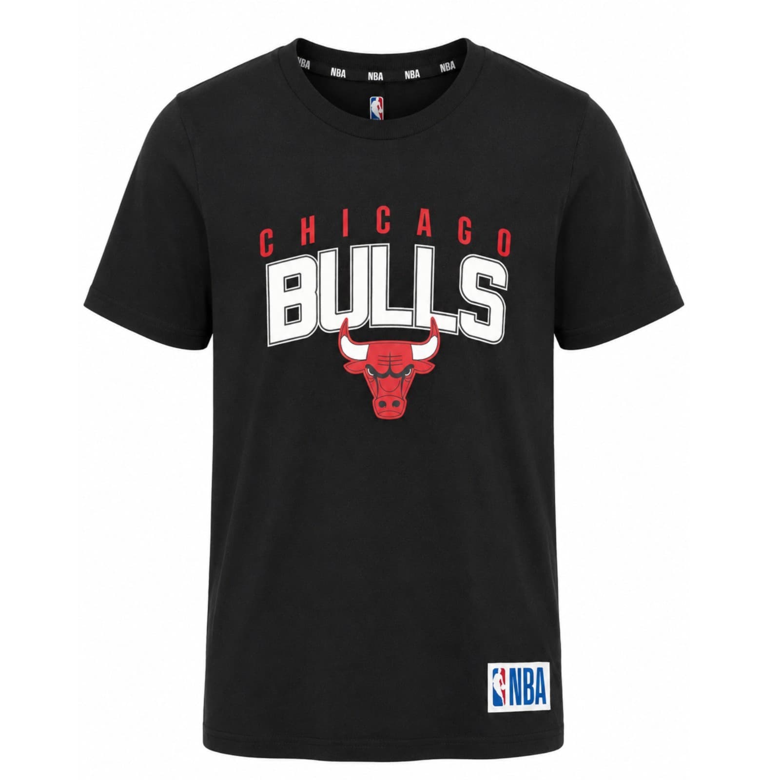 NBA Chicago Bulls Kids Tee Black Basketball Graphic Logo Shirt Youth Size 8 — photo 1 of 9