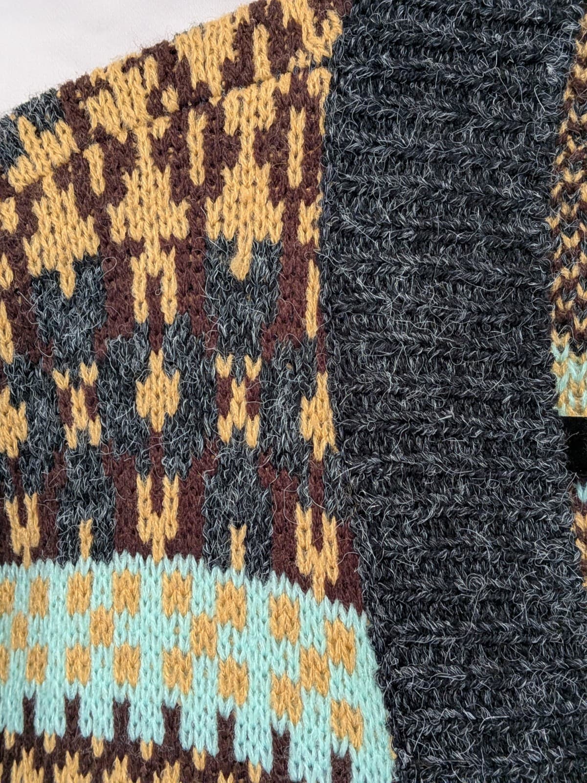 Isabella The Label Cardigan Womens AUS ML BNWT Boho Aztec Knit Grandpa Y2K — photo 6 of 10