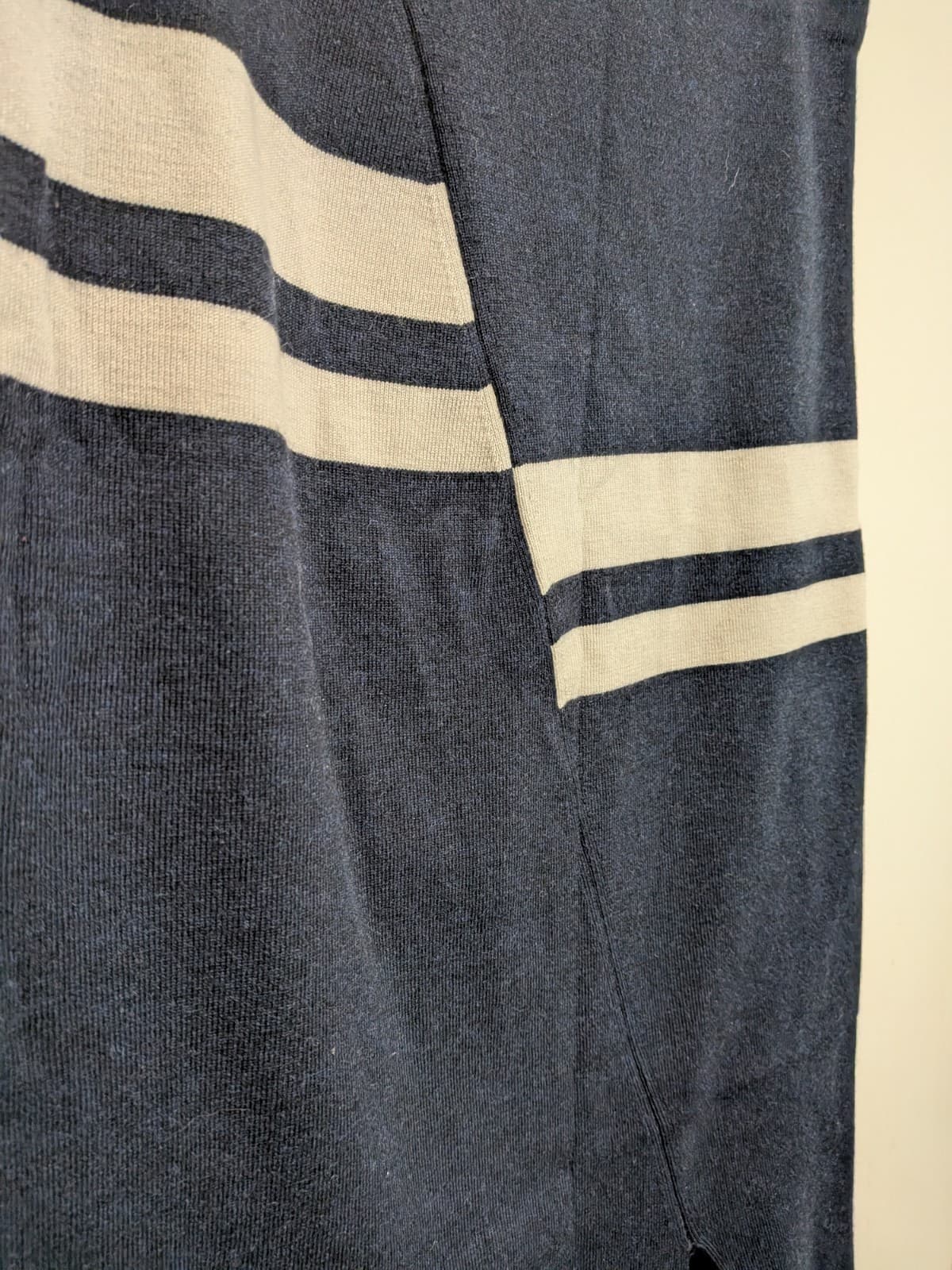 Country Road L Merino Wool Knit Top Skirt Set Navy Stripe Co Ord Woolmark — photo 11 of 18