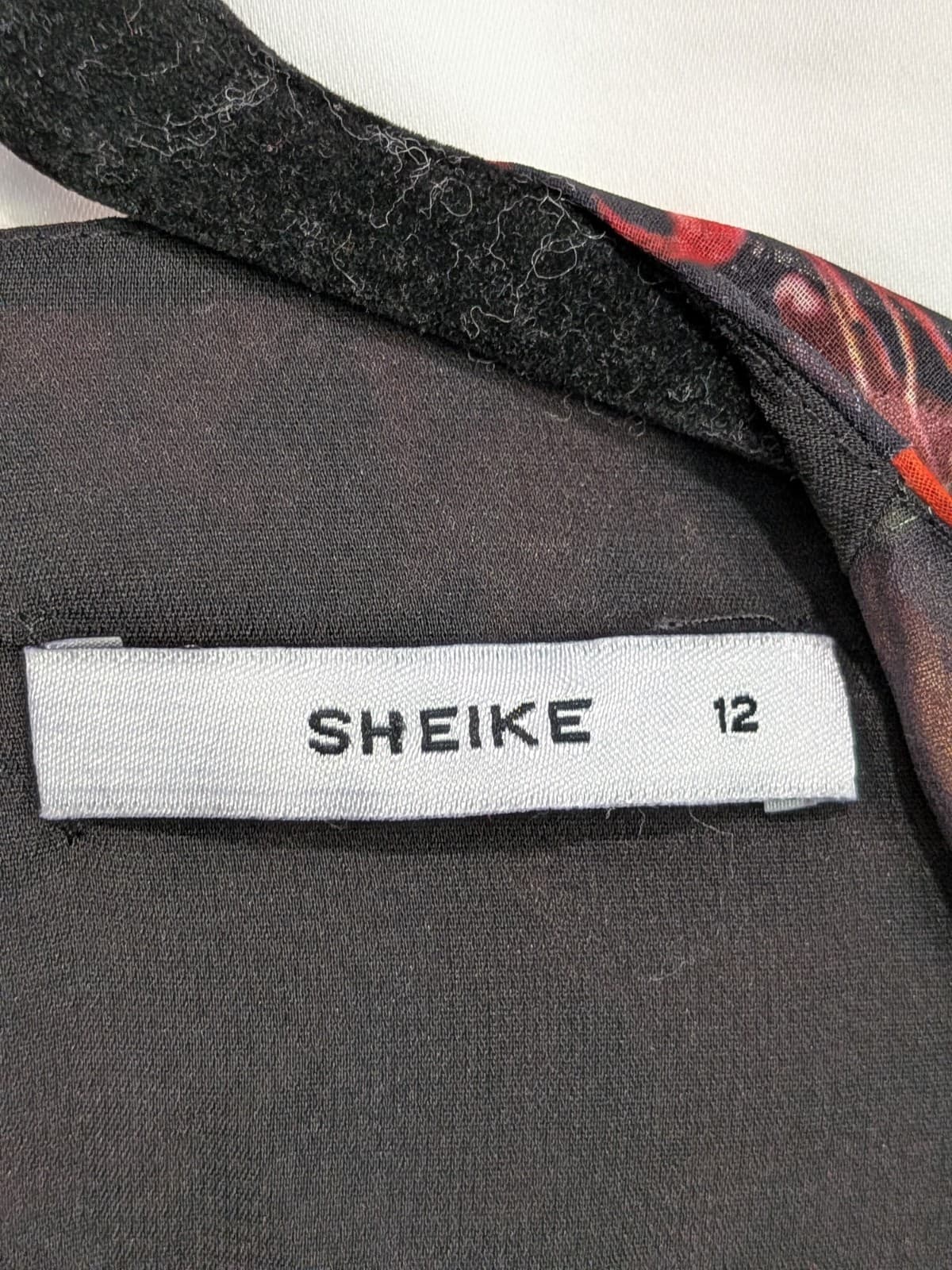 Sheike Dress AU 12 US 8 Floral Mini Tie Front Long Sleeve Party Cocktail Event — photo 7 of 12