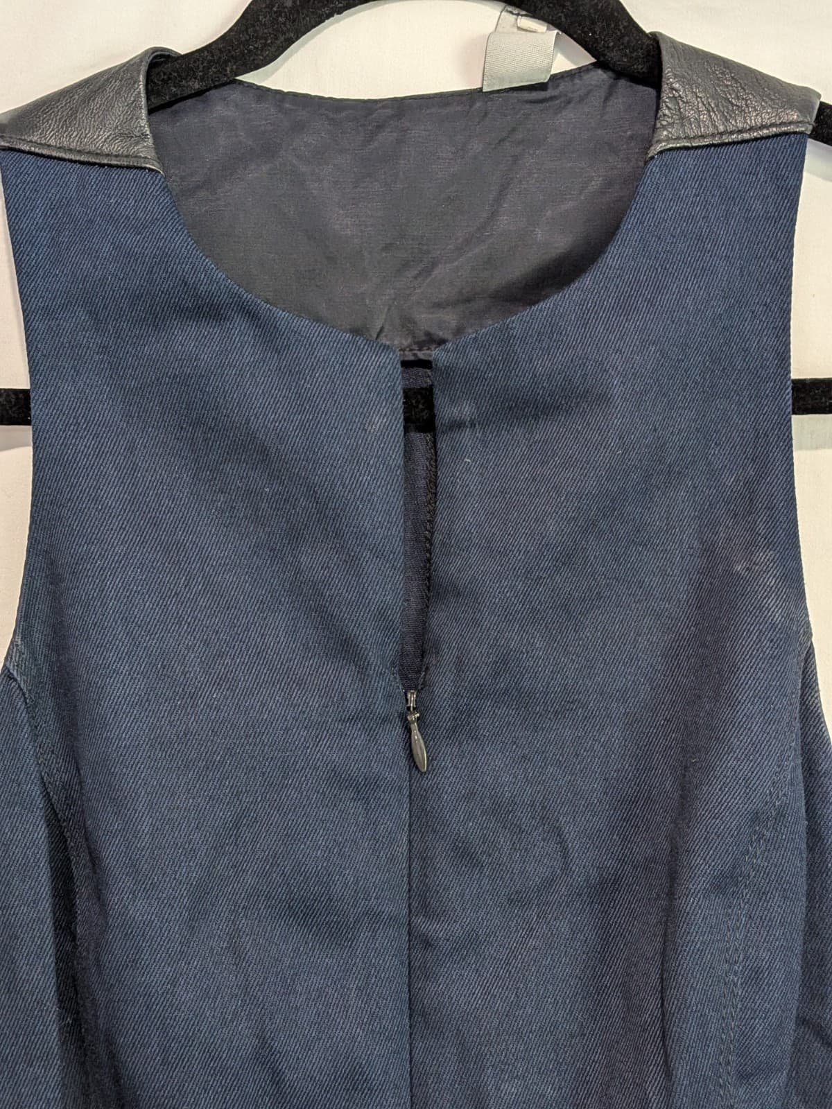 G-Star Raw Denim Borealis Dress S Blue Sleeveless A Line Mini Pocket Casual — photo 7 of 12