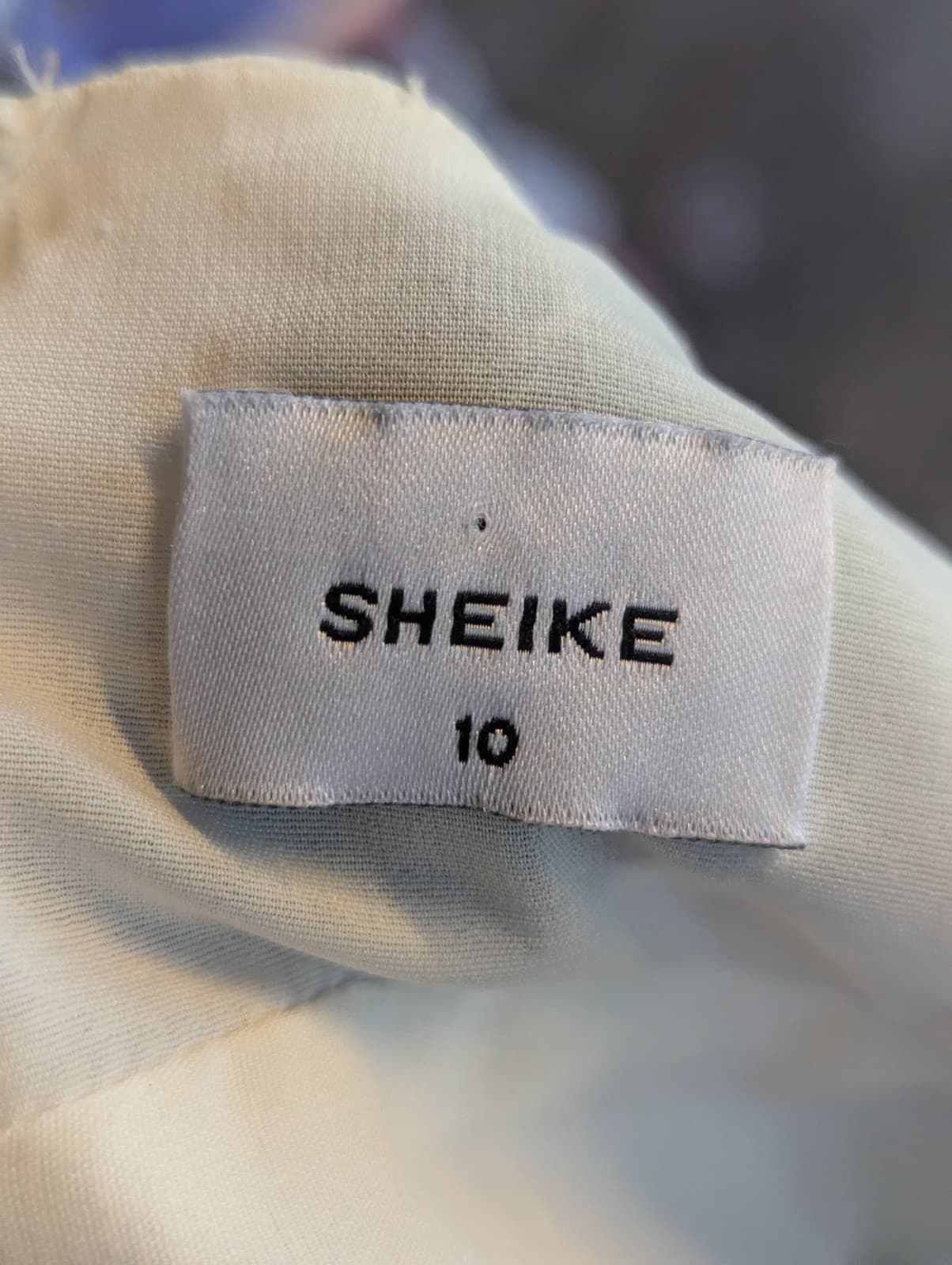 Sheike Dress White Floral Maxi High Low Ruffle Hem Wedding Guest Size 10 AU 6 US — photo 15 of 15