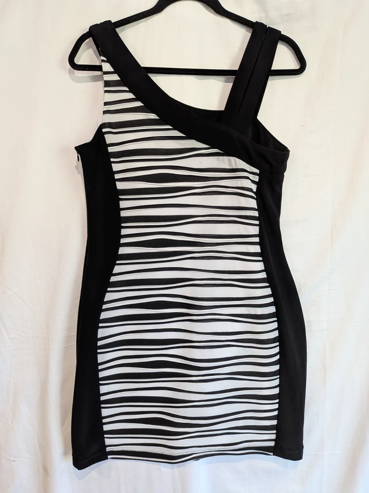 Frank Lyman Dress Size AUS 14 Black White Zebra Print Cocktail Party Wedding — photo 9 of 11