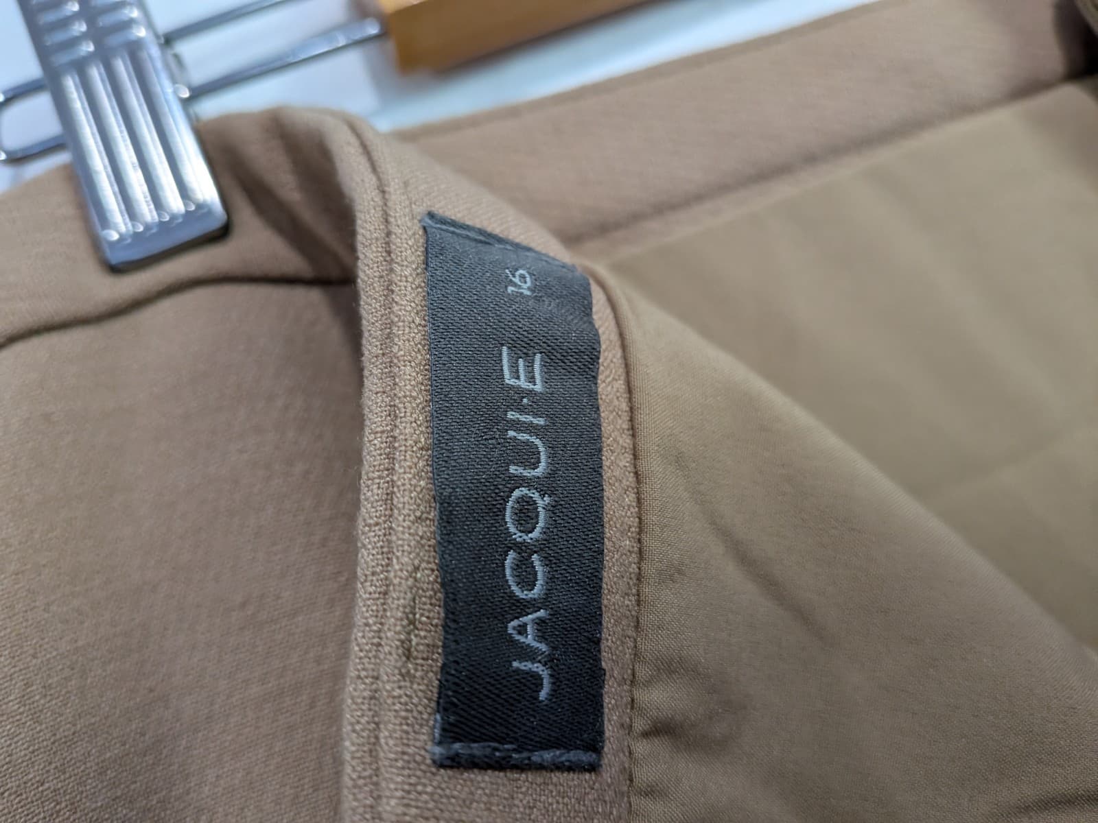 Jacqui E Skirt Size 16 AUS 12 US Camel A Line Work Office Career Corporate — photo 7 of 8