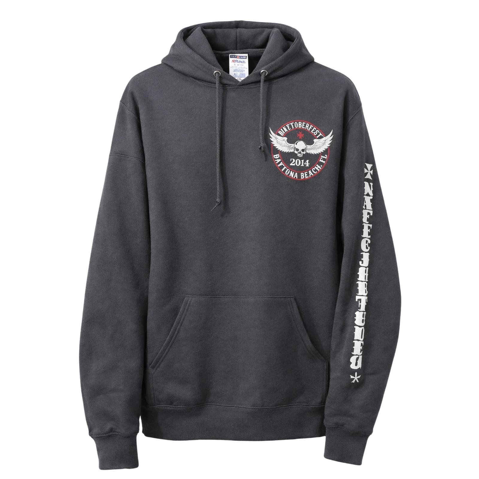 Motorcycle Jerzees Biketoberfest Hoodie Daytona Beach 2014 Skull Wings XL — photo 1 of 8