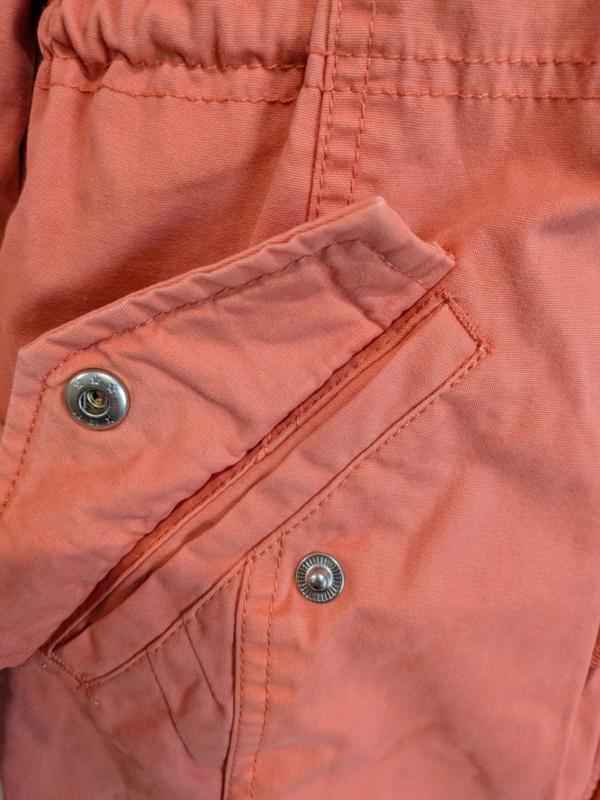 Giordano Parka Jacket Size L Pink Faux Fur Lined Hooded Winter Coat Warm Casual — photo 6 of 16