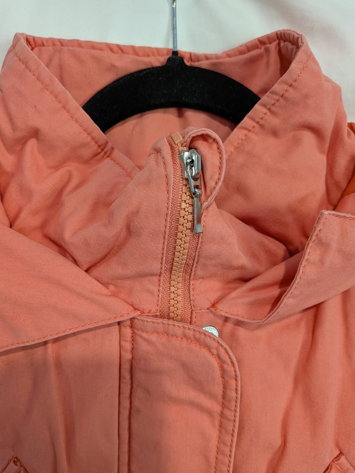 Giordano Parka Jacket Size L Pink Faux Fur Lined Hooded Winter Coat Warm Casual — photo 8 of 16