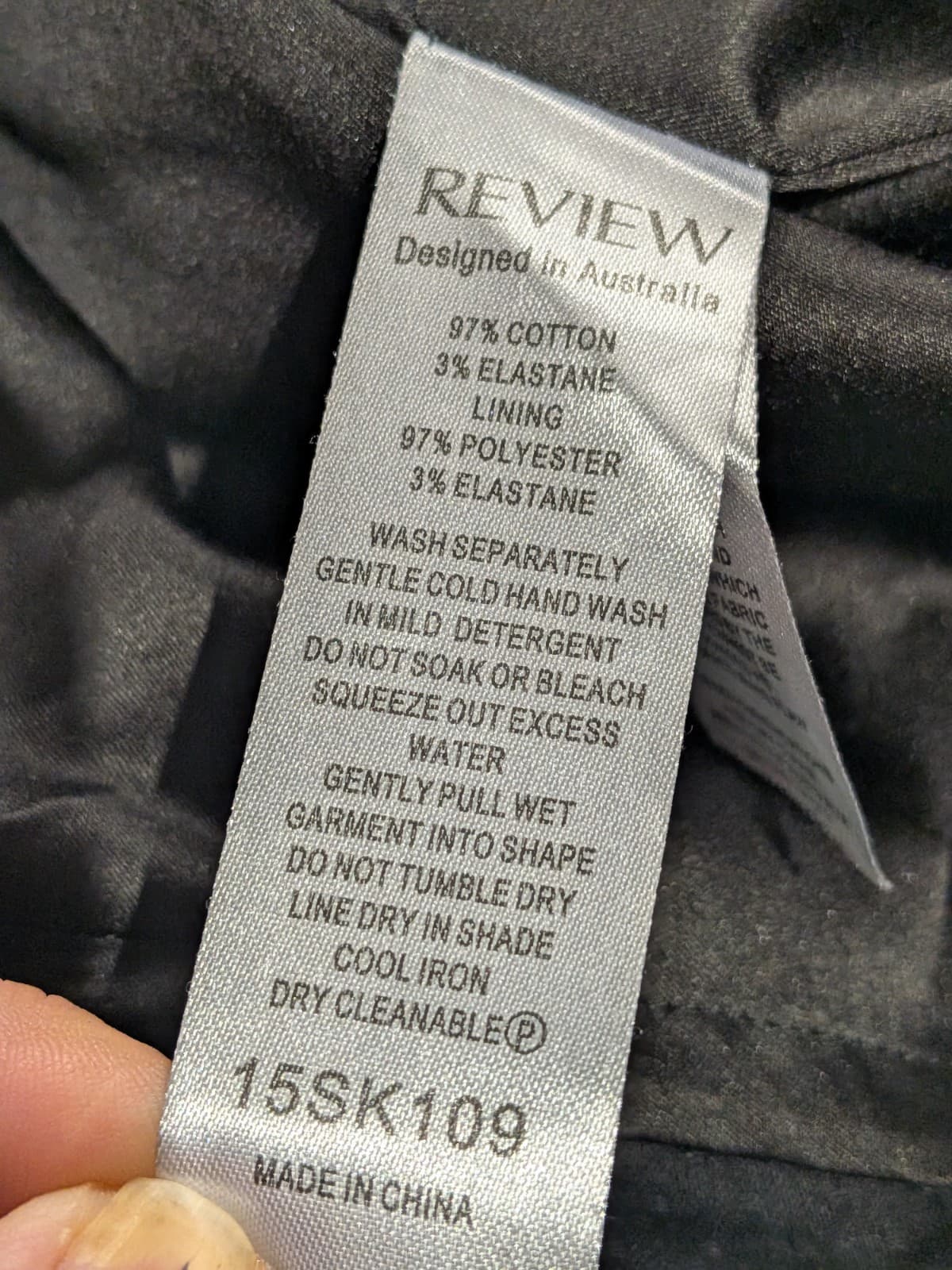 Review Skirt Size Aus 12 Us 8 Carrington Black Pencil Side Button Work Office — photo 6 of 6