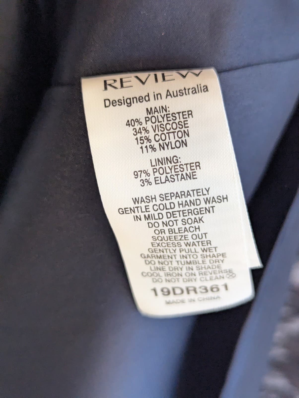 Review Pilina Dress Navy Gold Lace Fit & Flare Cocktail A-Line Size 10 AUS 6 US — photo 6 of 12