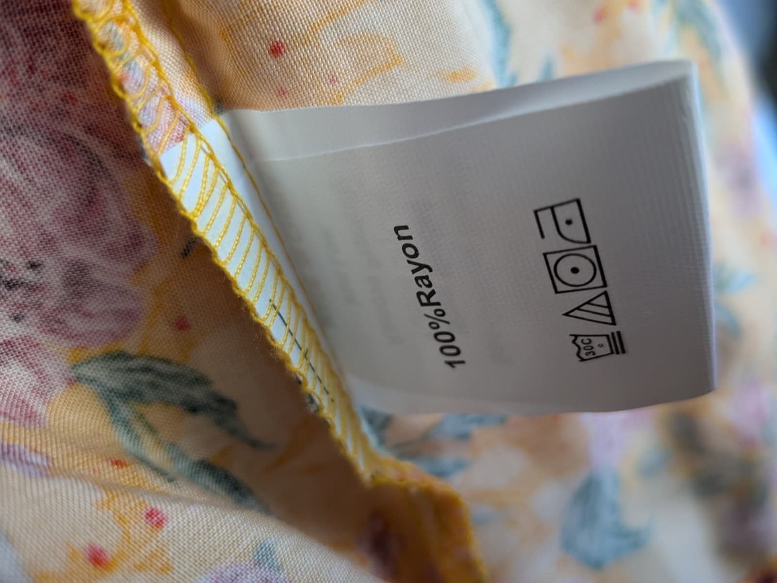 Salty Palm Dress Plus Size 16 2XL Yellow Floral Rayon Boho Resort Button — photo 12 of 13