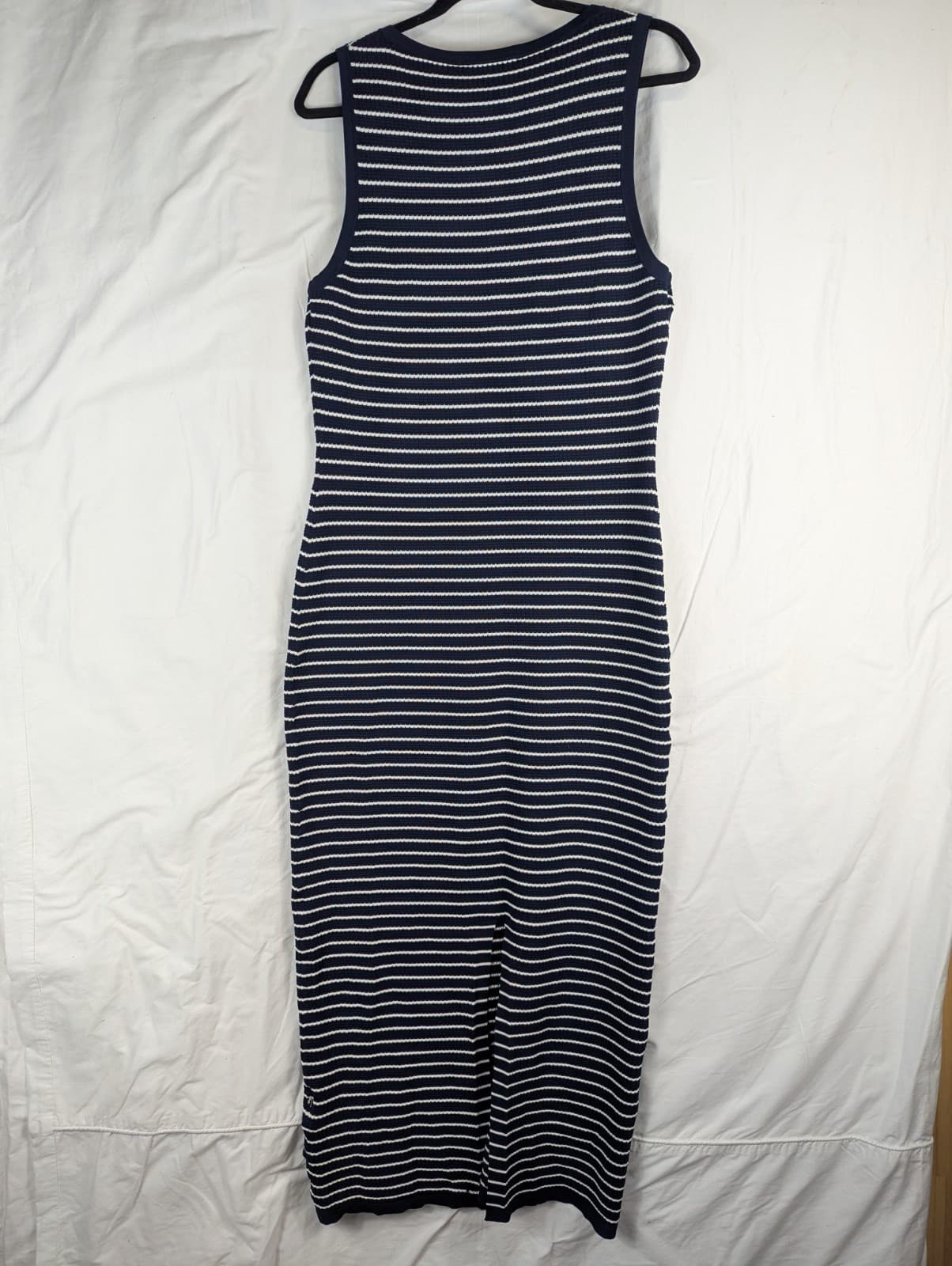 Forever New Chrissy Stripe Dress Knit Navy White Beach Boho Size AUS 16 US 12 — photo 11 of 11
