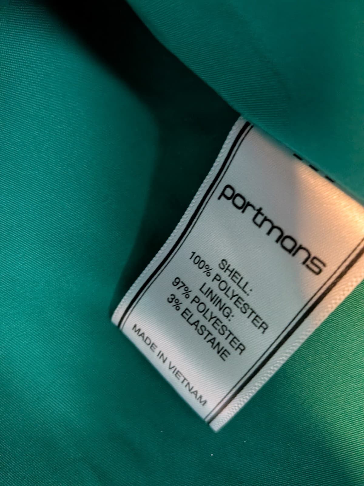 Portmans Green A Line Skirt Size 14 Work Office Career Zip Back Mini — photo 5 of 8