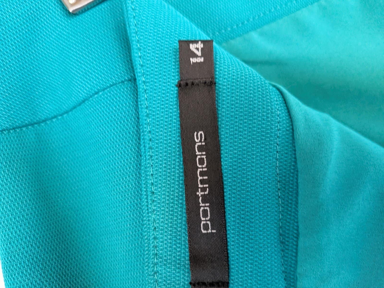 Portmans Green A Line Skirt Size 14 Work Office Career Zip Back Mini — photo 8 of 8