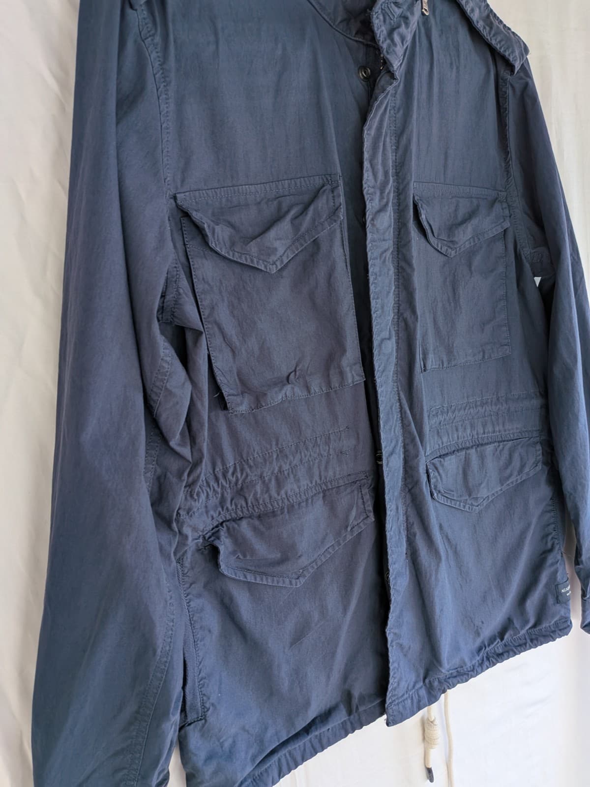 Academy Brand Jacket Mens Large Navy Military Field Utility Cotton Coat — photo 4 of 14