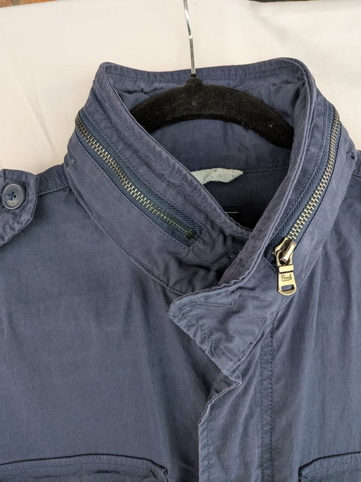 Academy Brand Jacket Mens Large Navy Military Field Utility Cotton Coat — photo 6 of 14