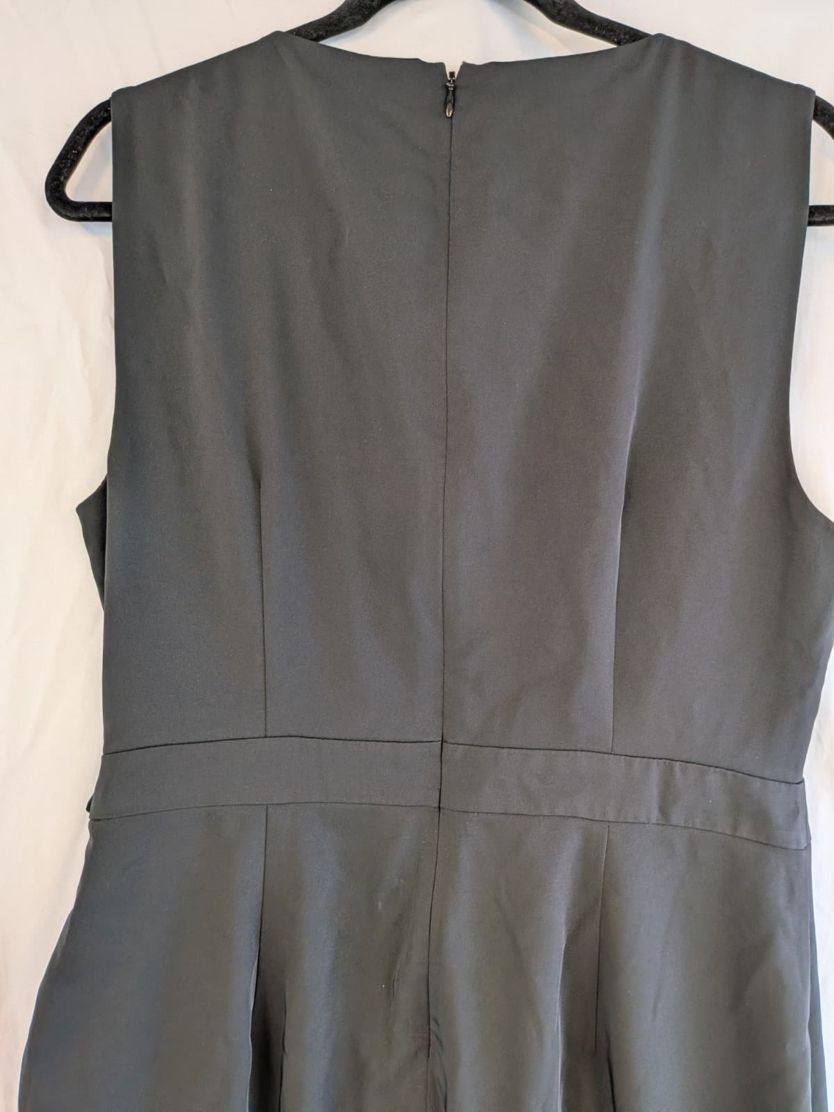 Portmans Status Dress Size 14 Black Wrap Pencil Knee Length Work Career — photo 9 of 10