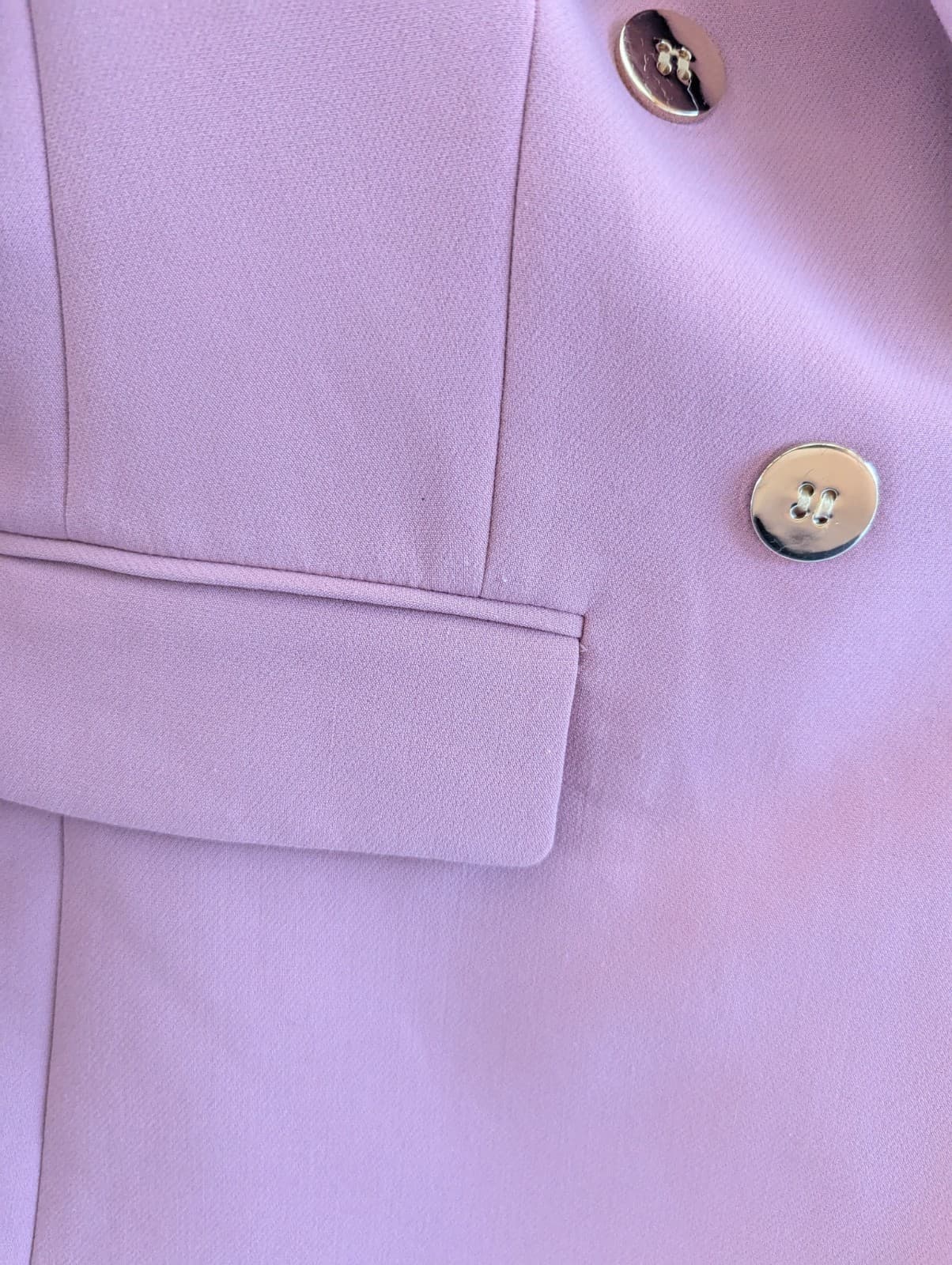 Portmans Blazer Size 8 Aus 4 Us Dusty Pink Double Breasted Gold Button Corporate — photo 7 of 12