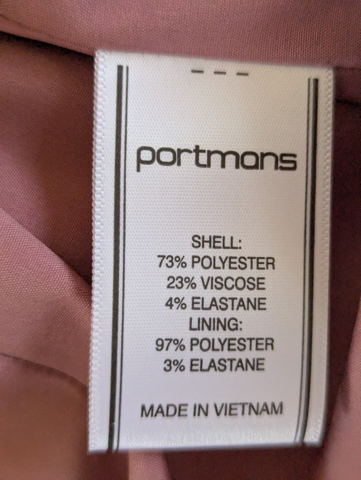 Portmans Blazer Size 8 Aus 4 Us Dusty Pink Double Breasted Gold Button Corporate — photo 9 of 12