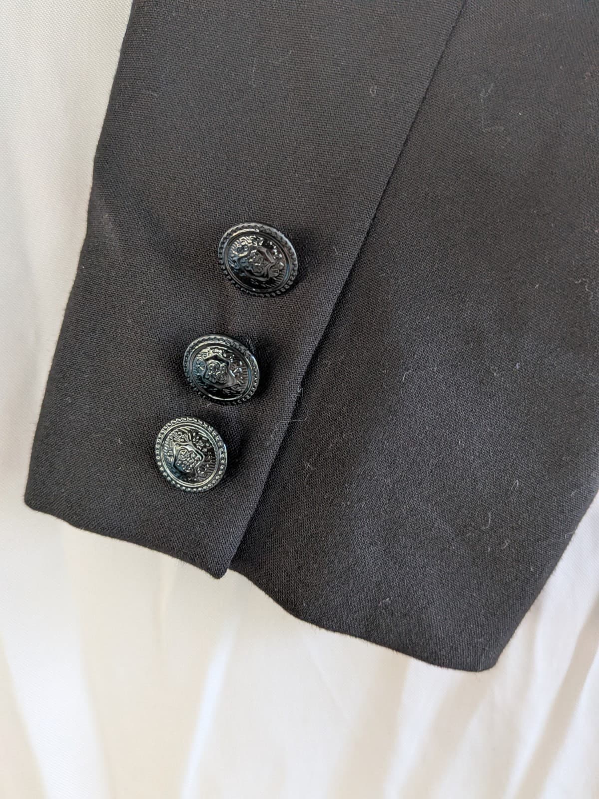 Portmans Black Blazer Jacket Size 12 Shawl Collar Career Corporate Work — photo 9 of 9