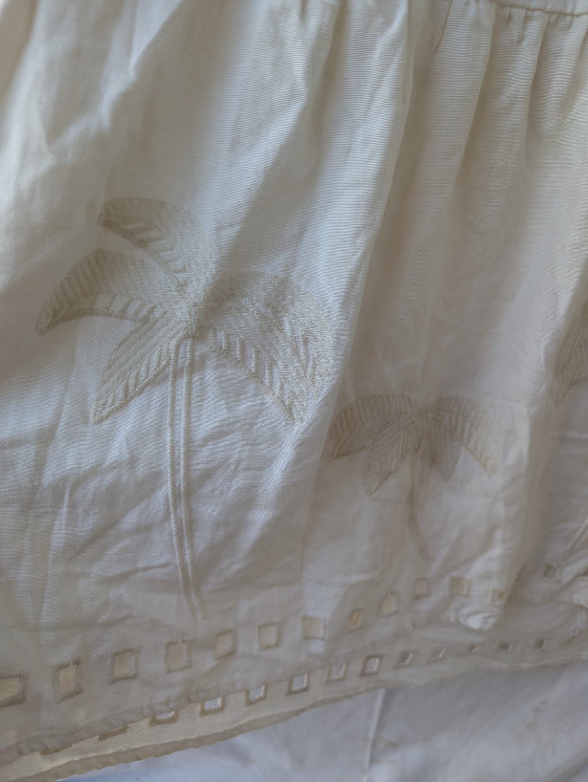 Ripcurl Dress Cream Maxi Smocked Tiered Linen NWT Plus Size XL Aus 16 Us 12 — photo 5 of 15