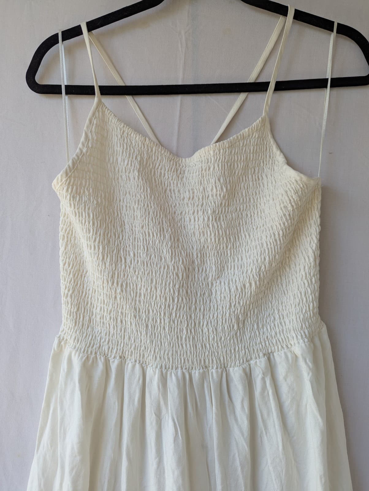 Ripcurl Dress Cream Maxi Smocked Tiered Linen NWT Plus Size XL Aus 16 Us 12 — photo 7 of 15