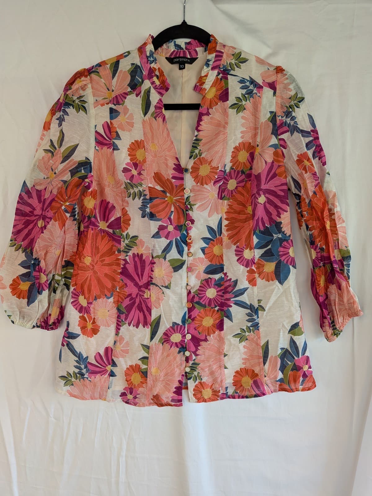 Portmans Tops Bundle Size 10 Floral Linen Workwear Office Blouses — photo 2 of 23