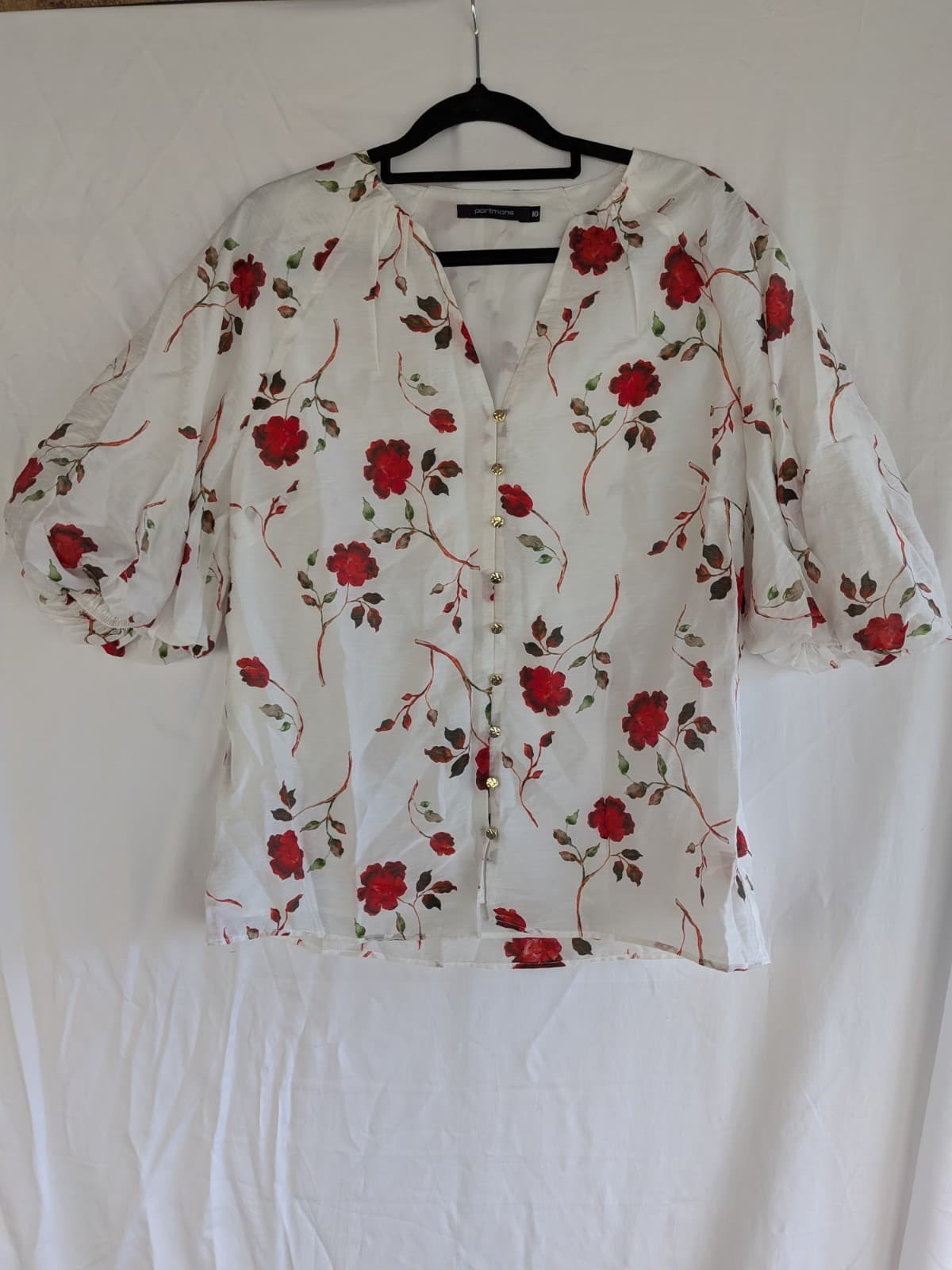 Portmans Tops Bundle Size 10 Floral Linen Workwear Office Blouses — photo 17 of 23