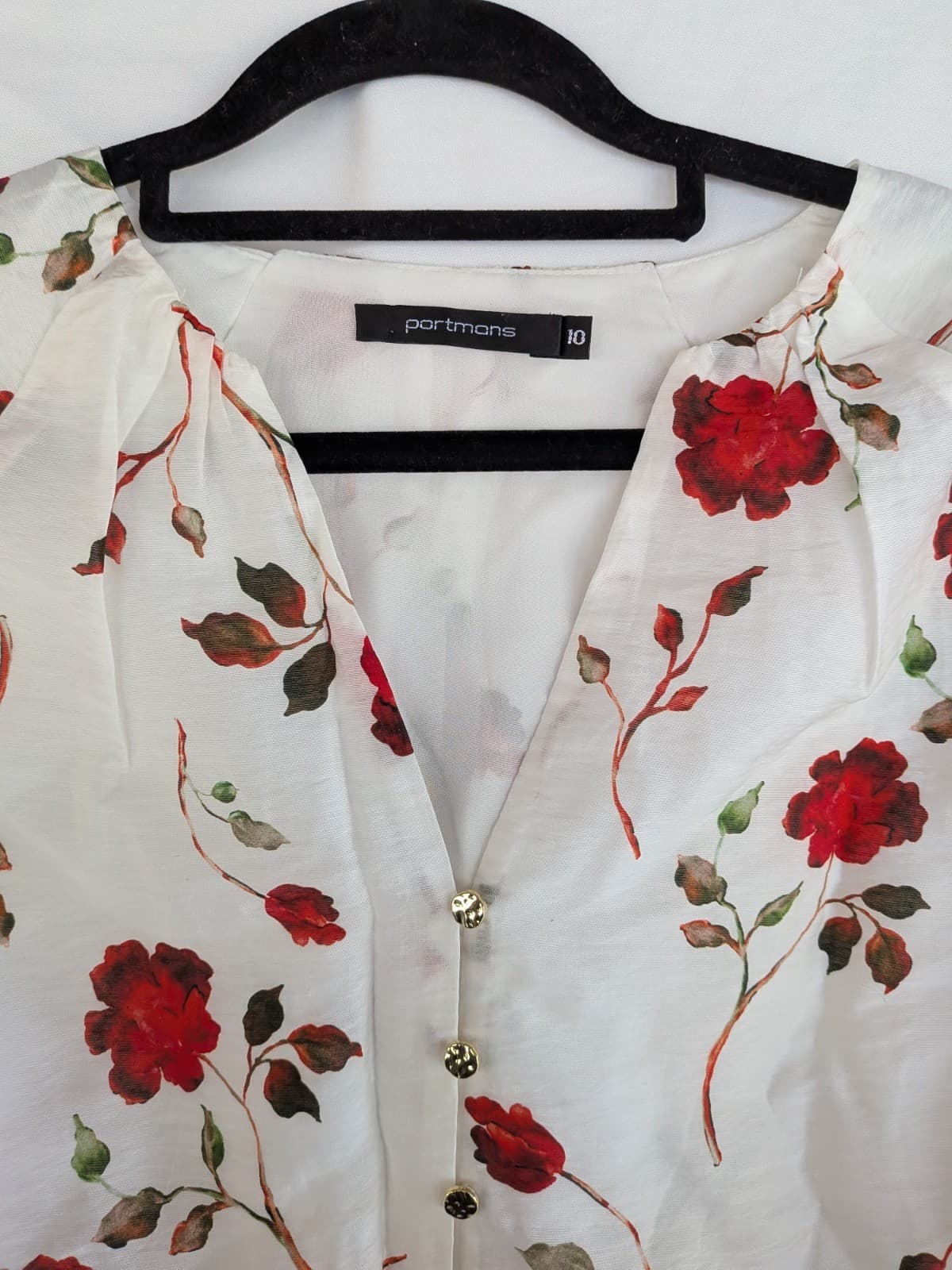 Portmans Tops Bundle Size 10 Floral Linen Workwear Office Blouses — photo 20 of 23