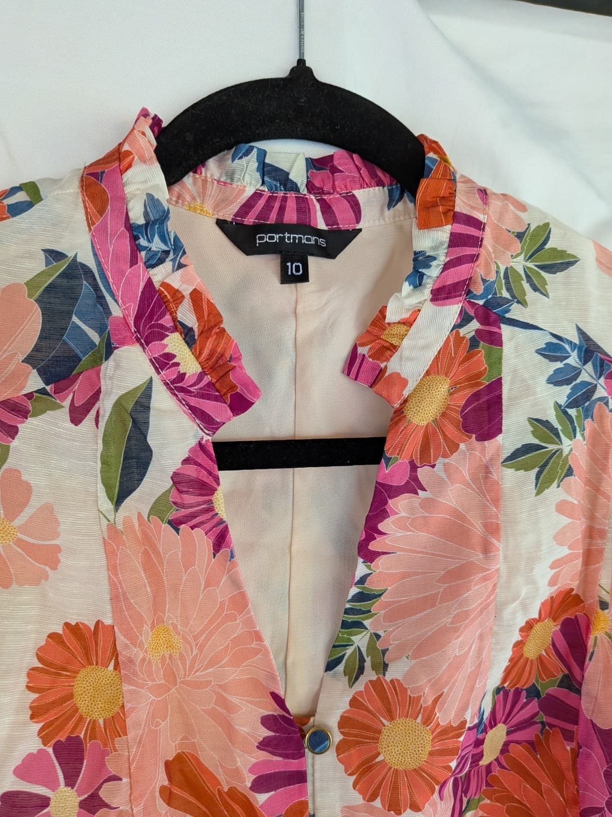 Portmans Tops Bundle Size 10 Floral Linen Workwear Office Blouses — photo 3 of 23