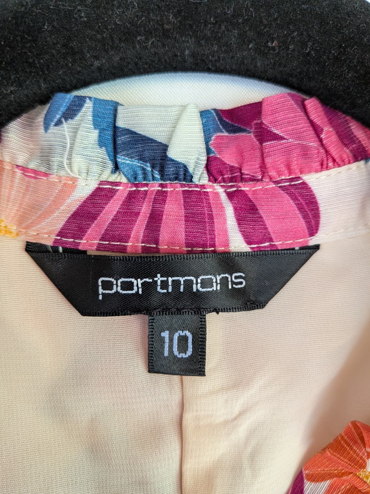 Portmans Tops Bundle Size 10 Floral Linen Workwear Office Blouses — photo 7 of 23