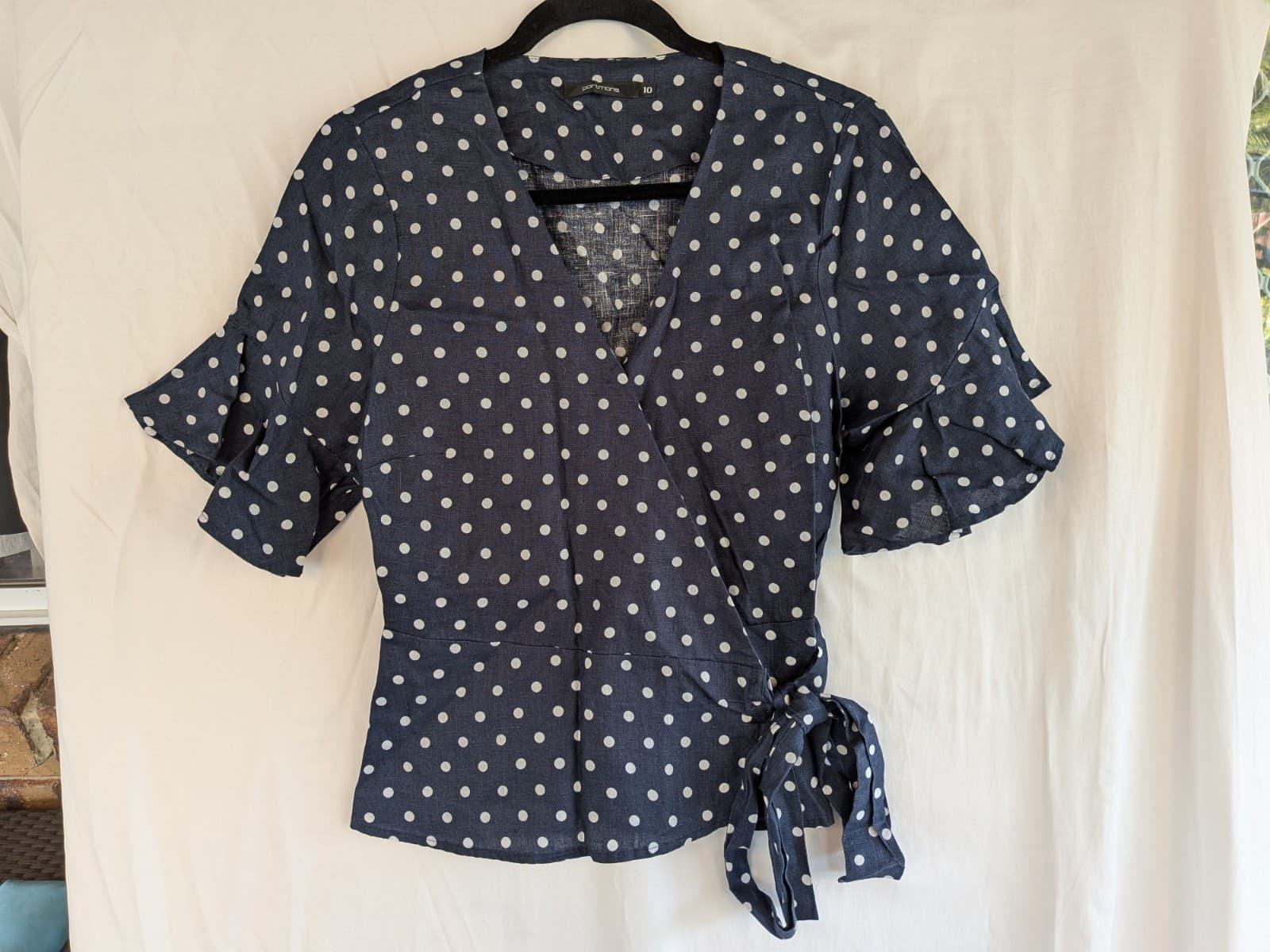 Portmans Tops Bundle Size 10 Floral Linen Workwear Office Blouses — photo 10 of 23
