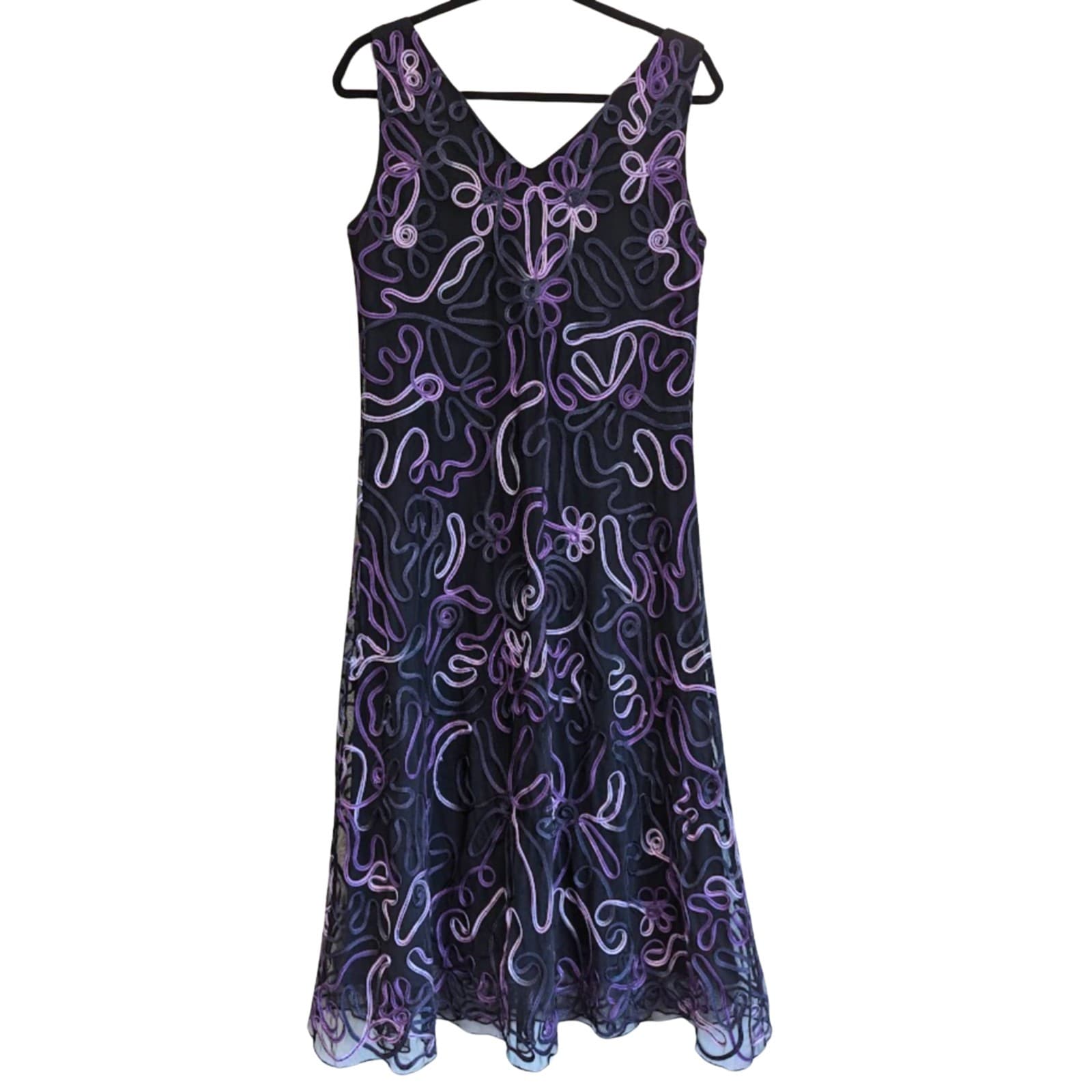 Liz Jordan Dress Purple Embellished Formal Cocktail Party Size Aus 12 US 8 — photo 2 of 6