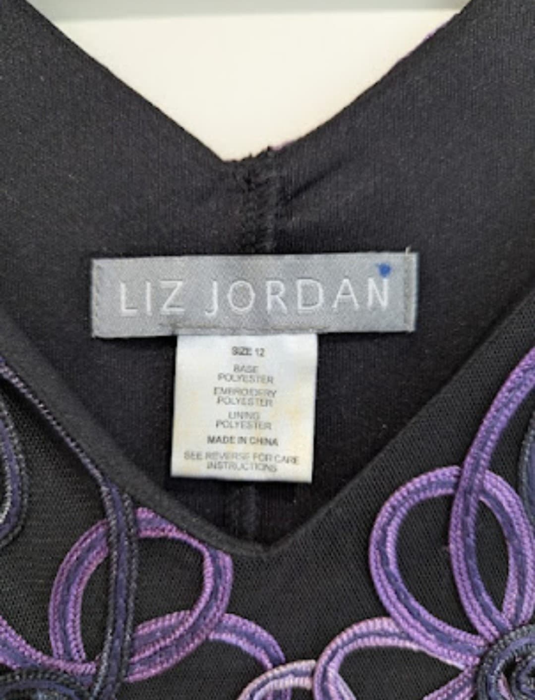 Liz Jordan Dress Purple Embellished Formal Cocktail Party Size Aus 12 US 8 — photo 5 of 6