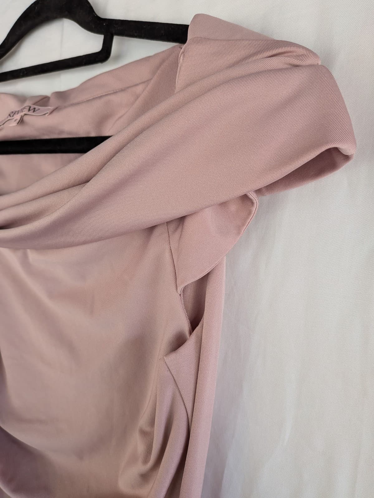 Review Tara Dress Size 10 Blush Pink Bridesmaid Cocktail Occasion Midi — photo 6 of 7