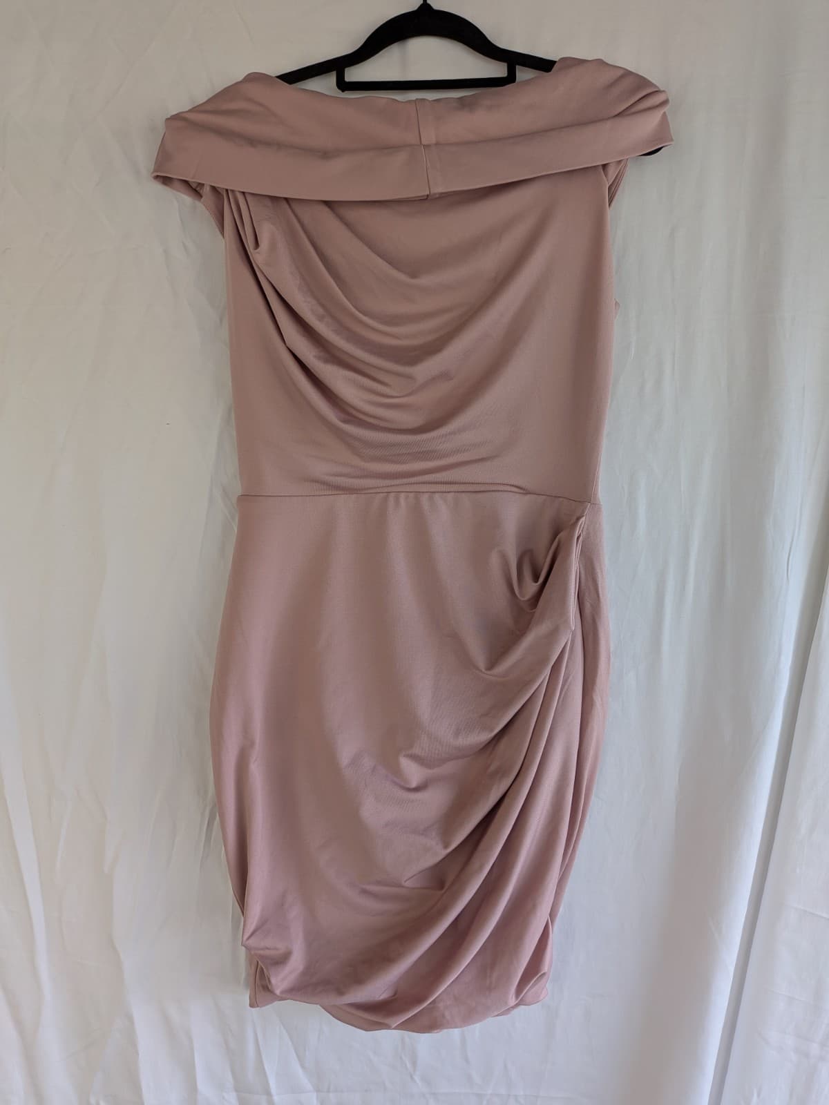 Review Tara Dress Size 10 Blush Pink Bridesmaid Cocktail Occasion Midi — photo 7 of 7