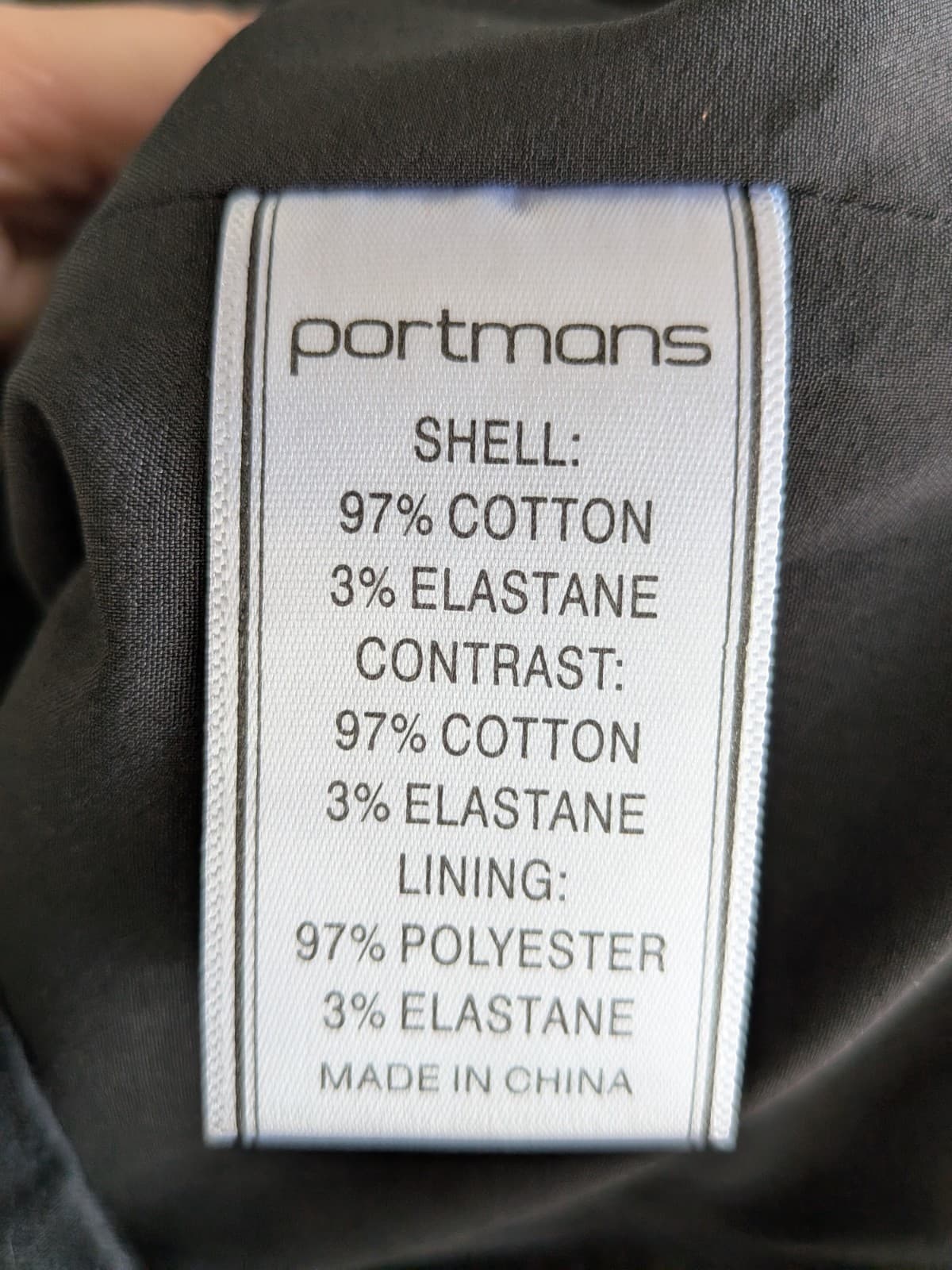 Portmans Dress Size 10 Black Abstract Print Sheath Career Cocktail Dress — photo 6 of 8