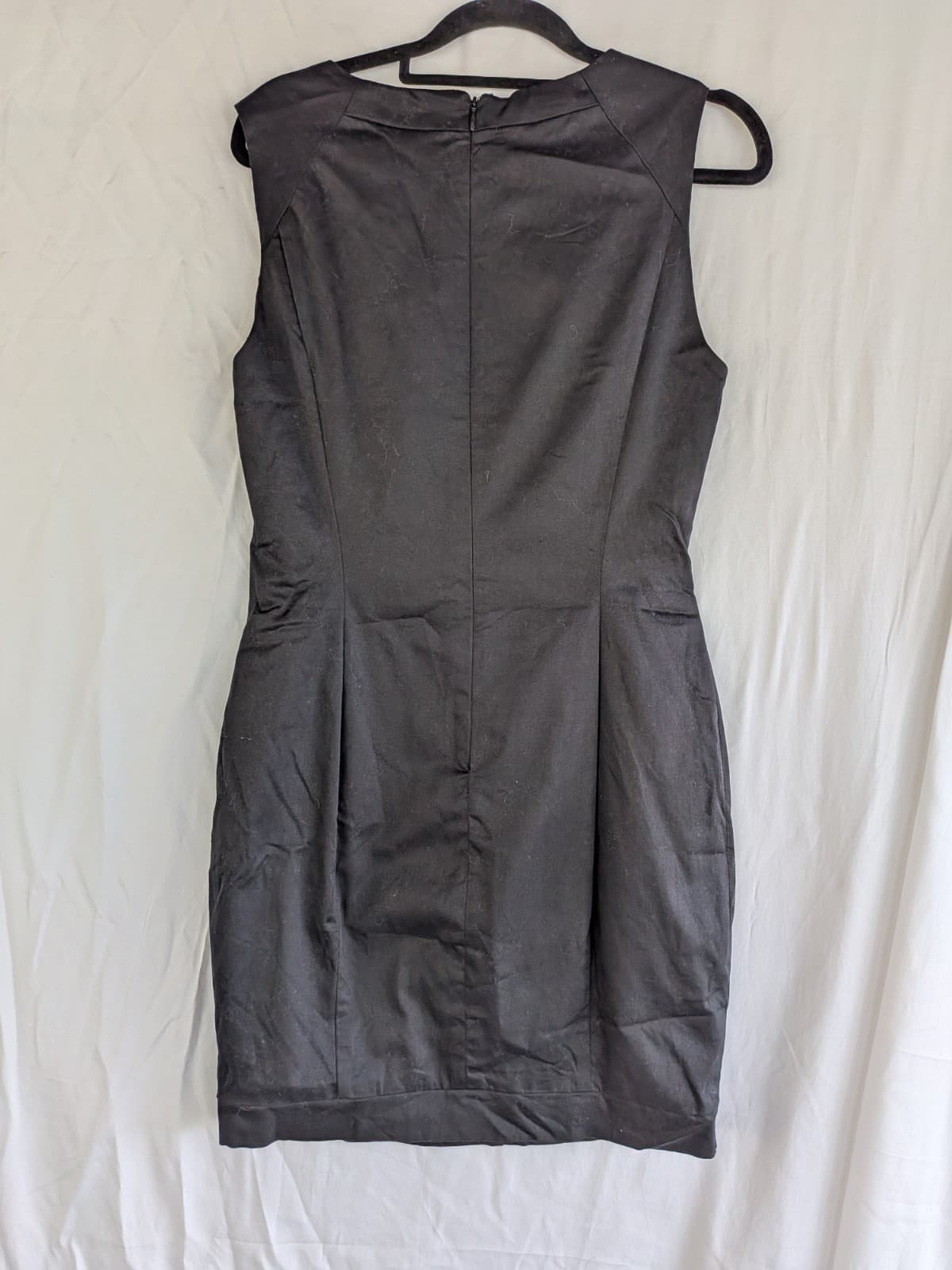 Portmans Dress Size 10 Black Abstract Print Sheath Career Cocktail Dress — photo 7 of 8