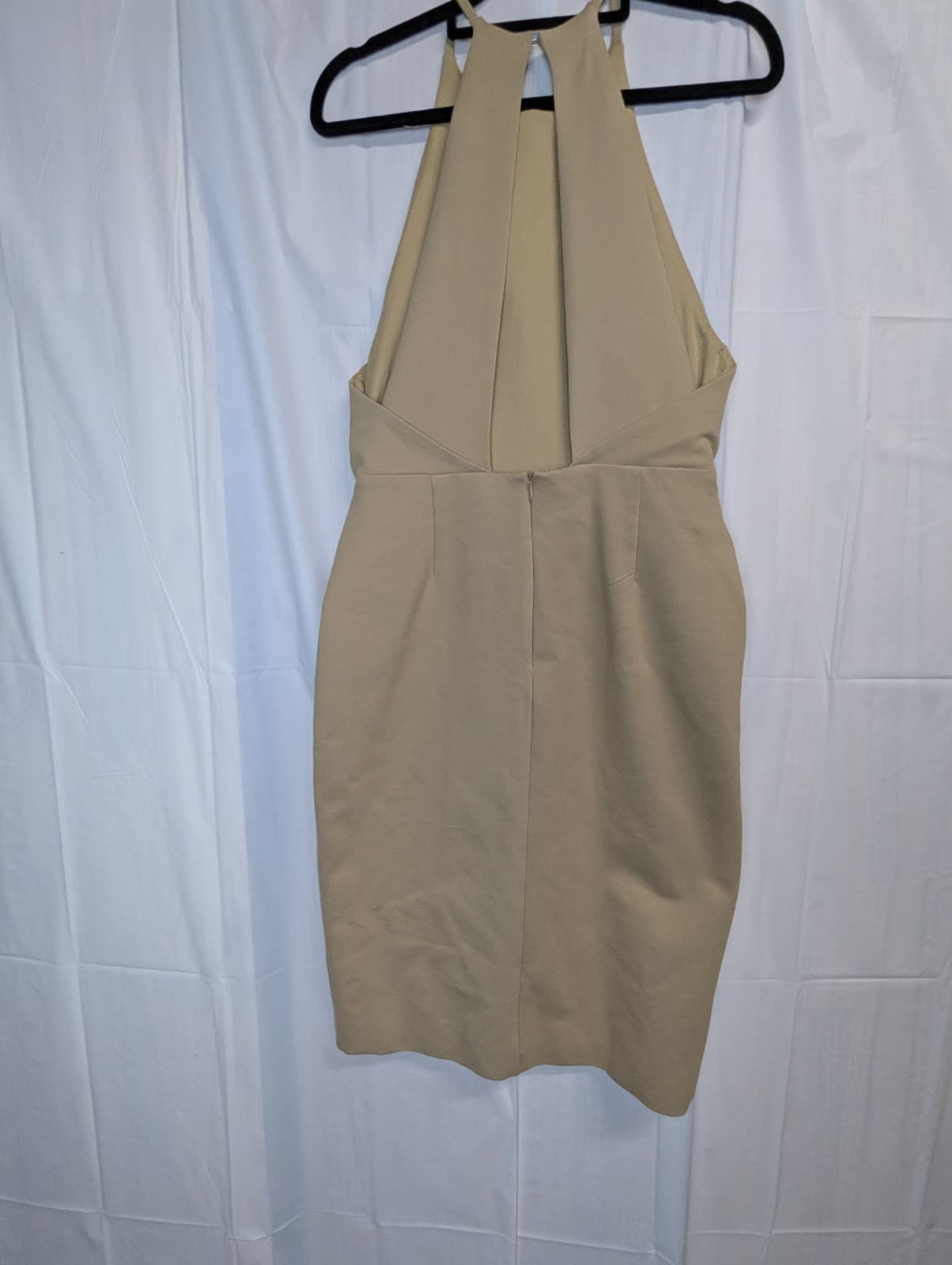 Lavish Alice Dress Size Aus 10 US 6 Tan Wrap Midi Halter Cocktail Formal Party — photo 7 of 12