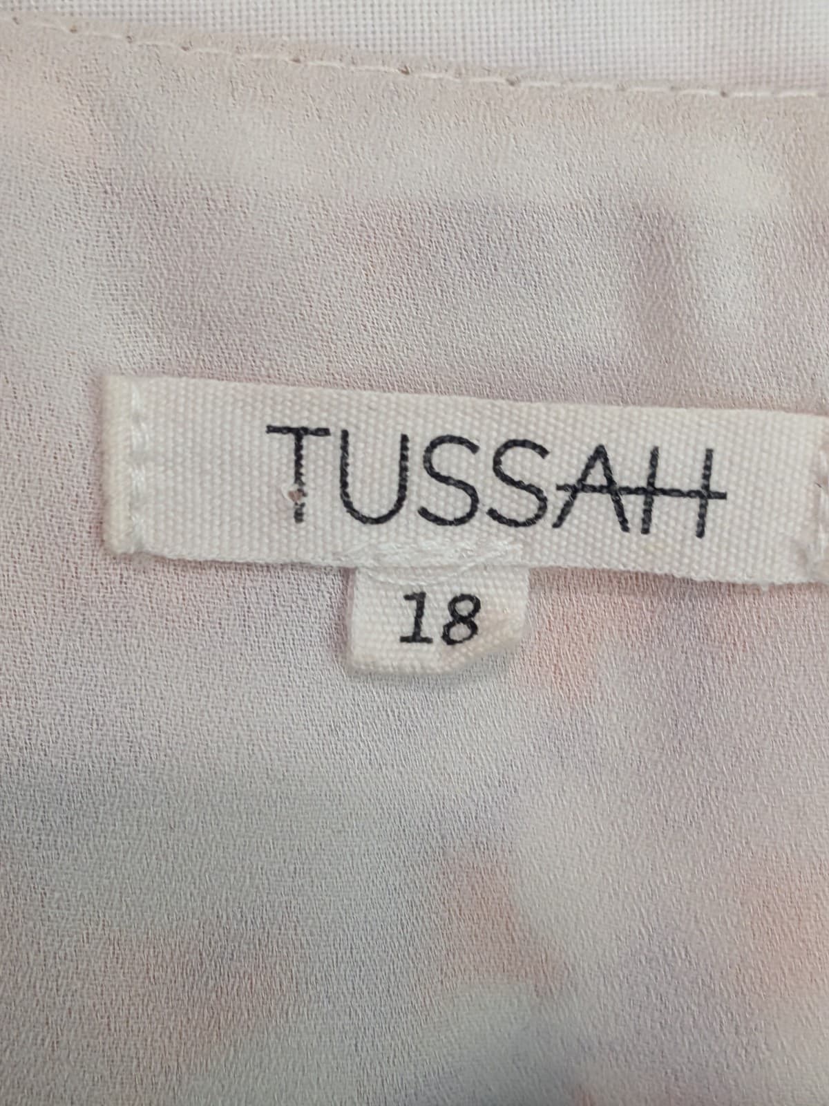 Tussah Dress Plus Size Aus 18 Us 14 Floral Cut Out Flutter Purple Orange Mini — photo 7 of 10