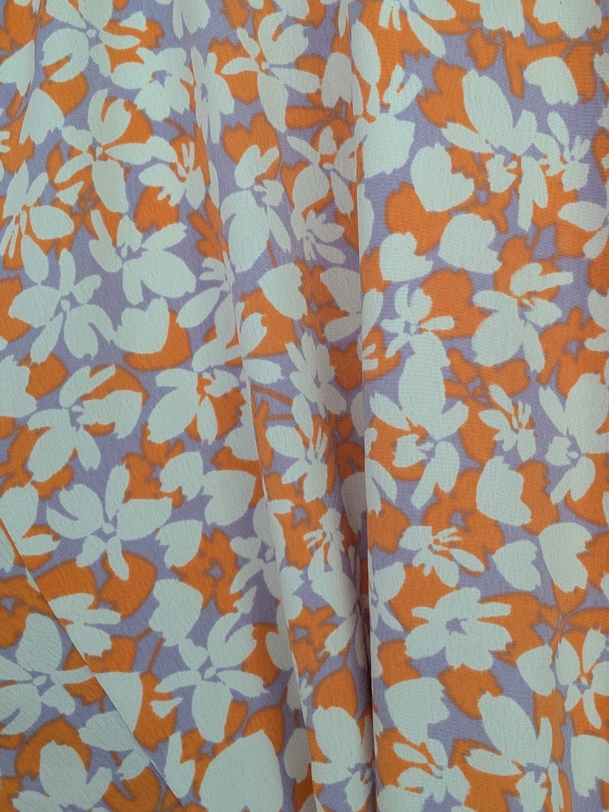 Tussah Dress Plus Size Aus 18 Us 14 Floral Cut Out Flutter Purple Orange Mini — photo 9 of 10
