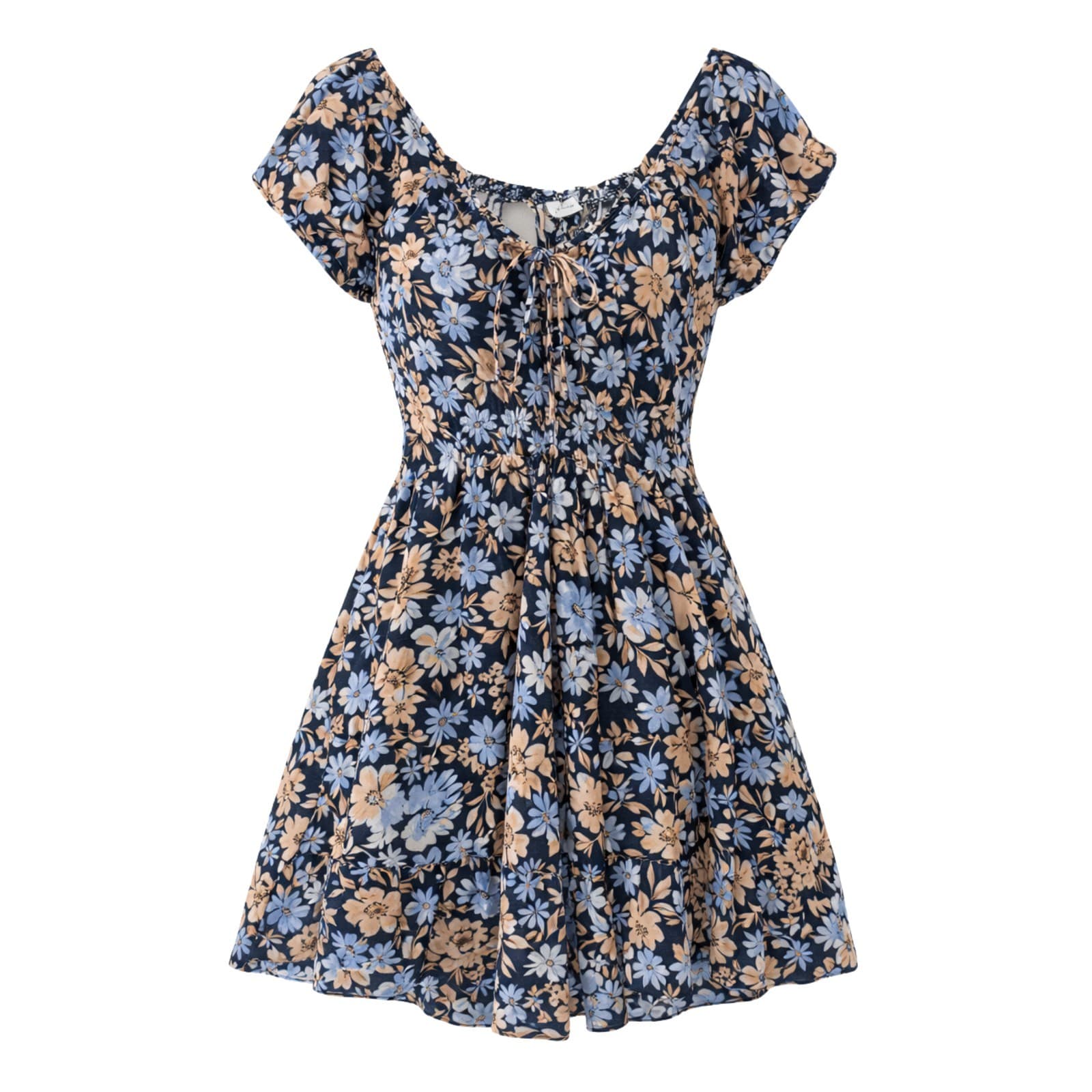 Iris Maxi Boho Floral Dress Navy Summer Beach Casual Plus Size Aus 16 Us 12 — photo 1 of 13