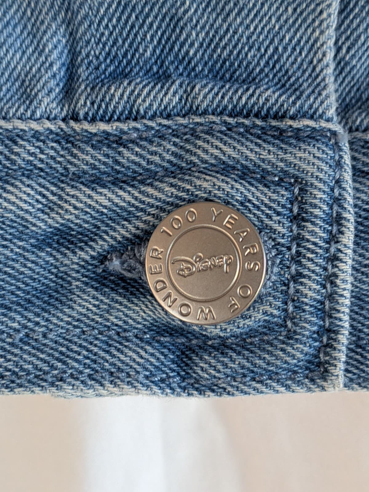 Disney Mickey Denim Jacket Youth Kids Size 16 Blue Jacket Disney 100 Years — photo 3 of 11