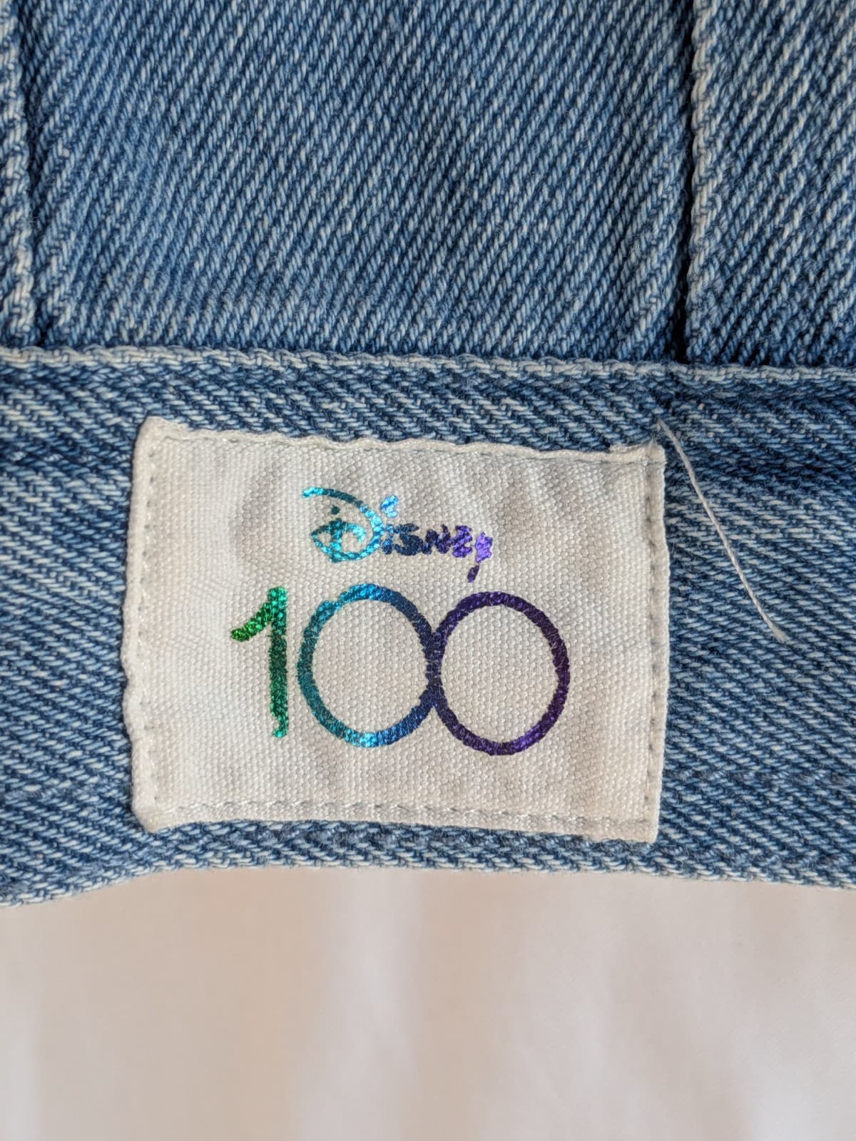 Disney Mickey Denim Jacket Youth Kids Size 16 Blue Jacket Disney 100 Years — photo 4 of 11