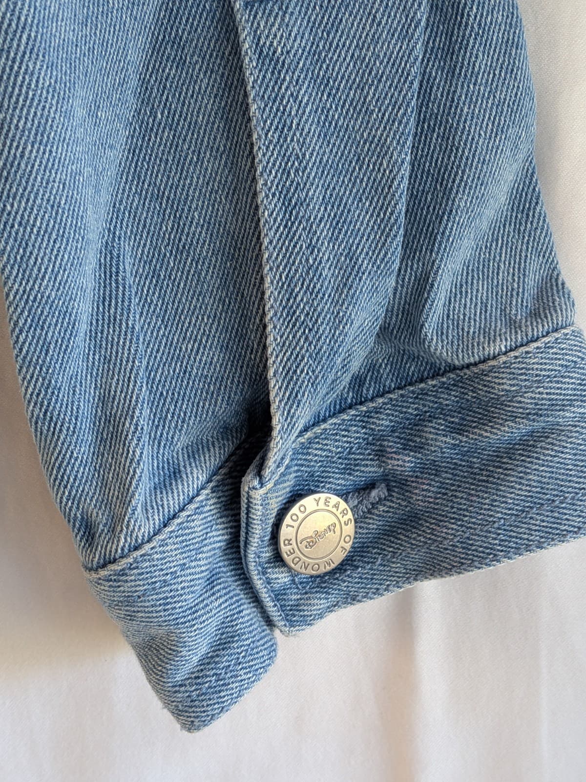 Disney Mickey Denim Jacket Youth Kids Size 16 Blue Jacket Disney 100 Years — photo 9 of 11