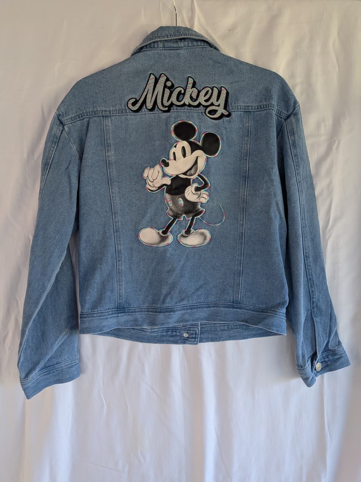 Disney Mickey Denim Jacket Youth Kids Size 16 Blue Jacket Disney 100 Years — photo 10 of 11