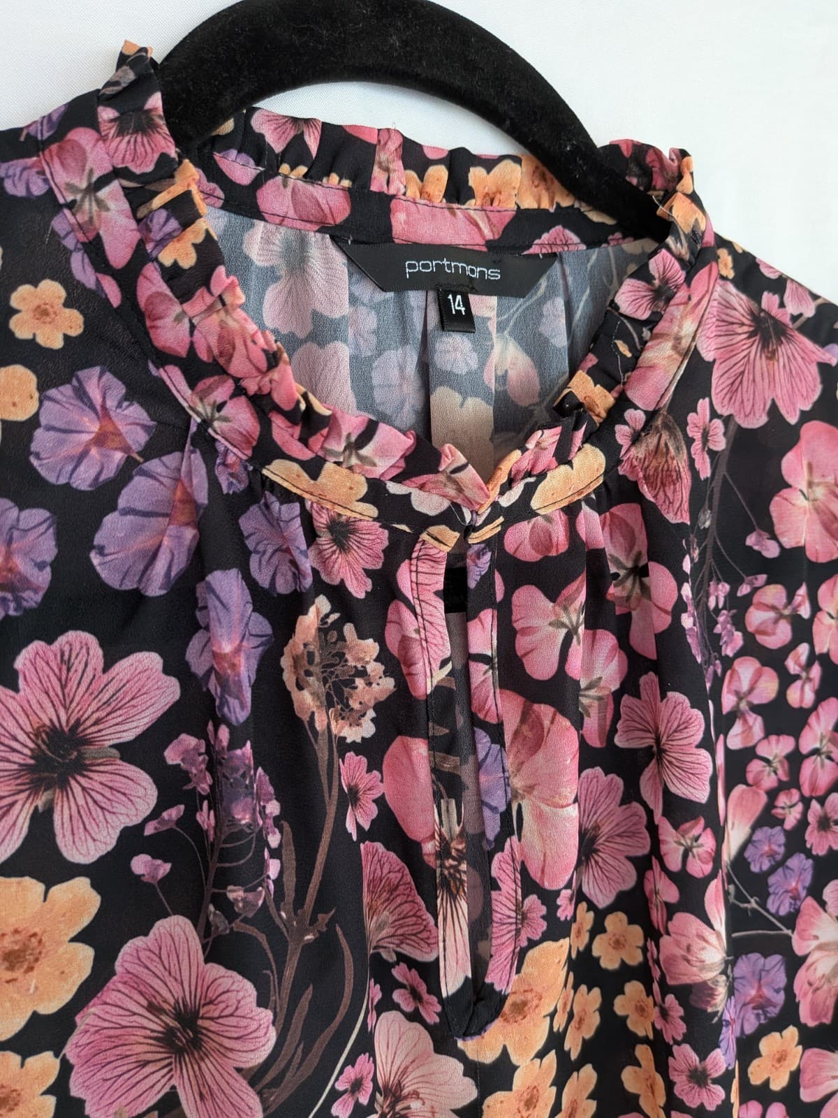 Portmans Tops Bundle Size 14 Floral Pink Peplum Workwear Office Blouses — photo 5 of 24