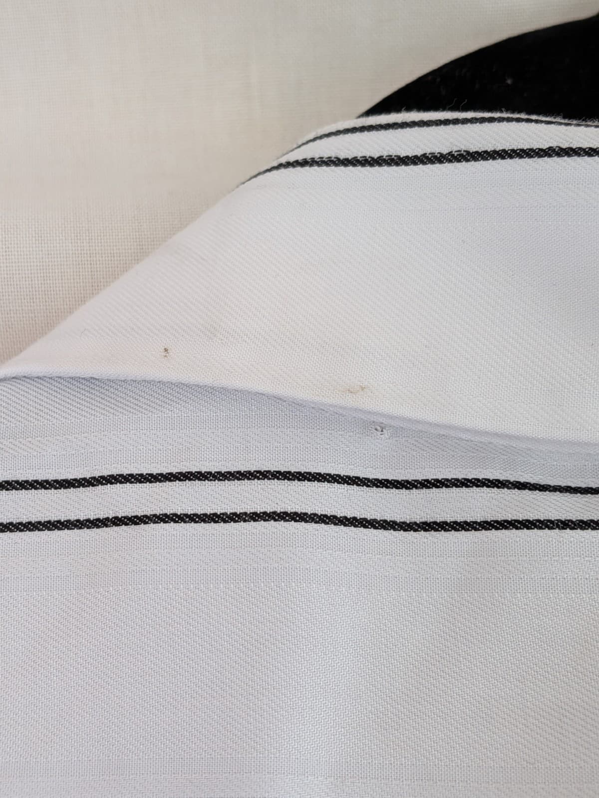 Sheike Teresa Mini Dress Size 16 White Black Stripe Wrap Shirt Dress Tencel NWT — photo 9 of 12